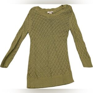 Elegant Olive Knit Sweater
